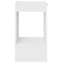 vidaXL Végasztal Fehér 30 x 30 x 56 cm Faanyag