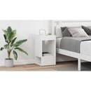 vidaXL Végasztal 2 pcs Fehér 30 x 30 x 56 cm Faanyag