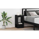 vidaXL Végasztal 2 pcs Fekete tölgy 30 x 30 x 56 cm Faanyag