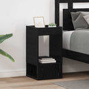 vidaXL Végasztal 2 pcs Fekete tölgy 30 x 30 x 56 cm Faanyag