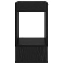 vidaXL Végasztal 2 pcs Fekete tölgy 30 x 30 x 56 cm Faanyag
