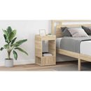 vidaXL Végasztal 2 pcs Sonoma tölgy 30 x 30 x 56 cm Faanyag