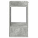 vidaXL Végasztal Beton Szürke 30 x 30 x 56 cm Faanyag