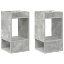 vidaXL Végasztal 2 pcs Beton Szürke 30 x 30 x 56 cm Faanyag