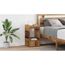 vidaXL Végasztal 2 pcs Öreg fa 30 x 30 x 56 cm Faanyag