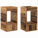 vidaXL Végasztal 2 pcs Öreg fa 30 x 30 x 56 cm Faanyag
