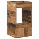 vidaXL Végasztal 2 pcs Öreg fa 30 x 30 x 56 cm Faanyag