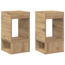 vidaXL Végasztal 2 pcs Artisan tölgy 30 x 30 x 56 cm Faanyag
