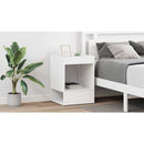 vidaXL Végasztal 2 pcs Fehér 40 x 40 x 56 cm Faanyag