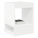vidaXL Végasztal 2 pcs Fehér 40 x 40 x 56 cm Faanyag