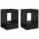 vidaXL Végasztal 2 pcs Fekete tölgy 40 x 40 x 56 cm Faanyag