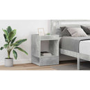 vidaXL Végasztal 2 pcs Beton Szürke 40 x 40 x 56 cm Faanyag