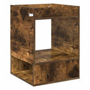 vidaXL Végasztal Füstölt tölgy 40 x 40 x 56 cm Faanyag