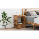 vidaXL Végasztal 2 pcs Öreg fa 40 x 40 x 56 cm Faanyag