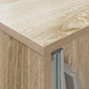 vidaXL Magazin állvány Sonoma tölgy 102 x 30 x 45 cm