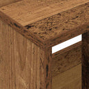 vidaXL Magazin állvány Öreg fa 102 x 30 x 45 cm