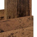 vidaXL Magazin állvány Öreg fa 102 x 30 x 45 cm