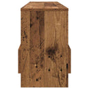 vidaXL Magazin állvány Öreg fa 102 x 30 x 45 cm