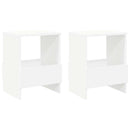vidaXL Magazin állvány 2 pcs Fehér 35 x 30 x 45 cm