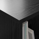 vidaXL Magazin állvány 2 pcs Fekete tölgy 35 x 30 x 45 cm