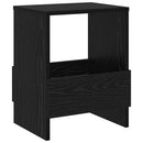 vidaXL Magazin állvány 2 pcs Fekete tölgy 35 x 30 x 45 cm