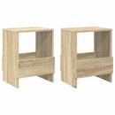 vidaXL Magazin állvány 2 pcs Sonoma tölgy 35 x 30 x 45 cm