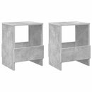 vidaXL Magazin állvány 2 pcs Beton Szürke 35 x 30 x 45 cm