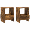 vidaXL Magazin állvány 2 pcs Füstölt tölgy 35 x 30 x 45 cm