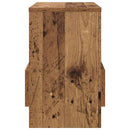 vidaXL Magazin állvány 2 pcs Öreg fa 35 x 30 x 45 cm