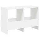 vidaXL Magazin állvány Fehér 68,5 x 30 x 45 cm