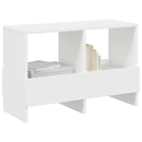 vidaXL Magazin állvány Fehér 68,5 x 30 x 45 cm