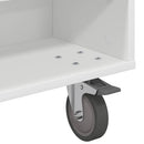 vidaXL Gördülékeny oldalasztal Fehér 90 x 50 x 30 cm Faanyag