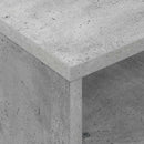 vidaXL Gördülékeny oldalasztal Beton Szürke 50,5 x 50 x 30 cm Faanyag