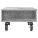 vidaXL Gördülékeny oldalasztal Beton Szürke 50,5 x 50 x 30 cm Faanyag