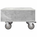 vidaXL Gördülékeny oldalasztal Beton Szürke 50,5 x 50 x 30 cm Faanyag