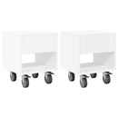 vidaXL Éjjeli asztal 2 pcs Fehér 40,5 x 40 x 48 cm Faanyag