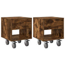 vidaXL Éjjeli asztal 2 pcs Füstölt tölgy 40,5 x 40 x 48 cm Faanyag