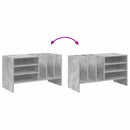 vidaXL Hanglemez szekrény Beton Szürke 78,5 x 35 x 45 cm Faanyag
