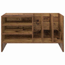 vidaXL Hanglemez szekrény polcokkal Öreg fa 78,5 x 35 x 45 cm Faanyag