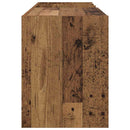 vidaXL Hanglemez szekrény polcokkal Öreg fa 78,5 x 35 x 45 cm Faanyag