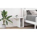 vidaXL Végasztal 2 pcs Fehér 37 x 32 x 40 cm Faanyag