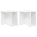 vidaXL Végasztal 2 pcs Fehér 37 x 32 x 40 cm Faanyag
