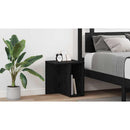 vidaXL Végasztal 2 pcs Fekete tölgy 37 x 32 x 40 cm Faanyag