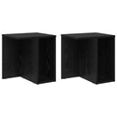 vidaXL Végasztal 2 pcs Fekete tölgy 37 x 32 x 40 cm Faanyag
