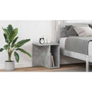 vidaXL Végasztal 2 pcs Beton Szürke 37 x 32 x 40 cm Faanyag