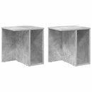 vidaXL Végasztal 2 pcs Beton Szürke 37 x 32 x 40 cm Faanyag