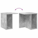 vidaXL Végasztal 2 pcs Beton Szürke 37 x 32 x 40 cm Faanyag