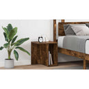 vidaXL Végasztal 2 pcs Füstölt tölgy 37 x 32 x 40 cm Faanyag