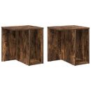 vidaXL Végasztal 2 pcs Füstölt tölgy 37 x 32 x 40 cm Faanyag