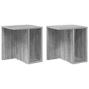 vidaXL Végasztal 2 pcs Szürke Sonoma 37 x 32 x 40 cm Faanyag